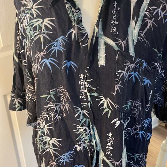 cool vintage japanese bamboo button down - Picture 2 of 4